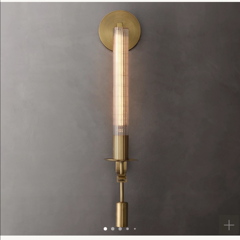 Restoration hardware sconces solid brass